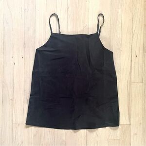 Madewell Black Sleeveless Silk Camisole Top